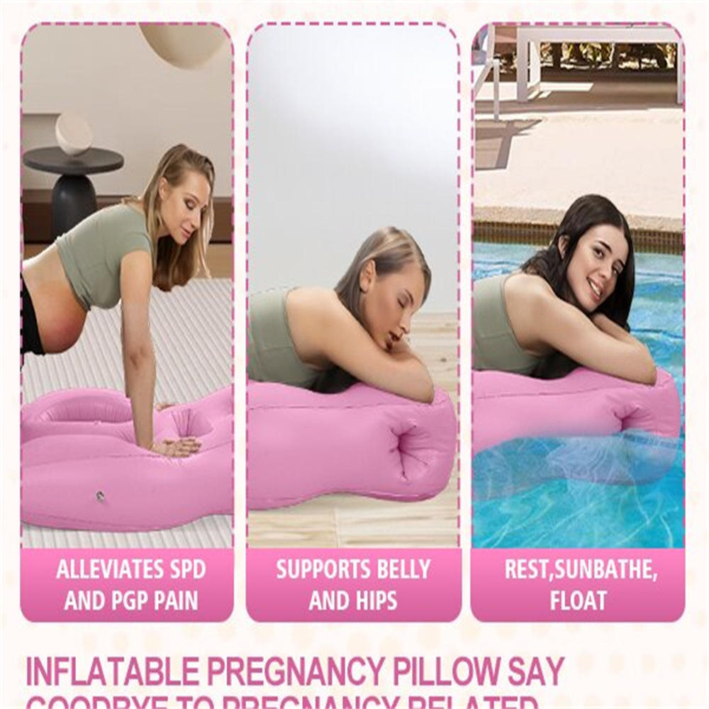 Inflatable Pregnancy Air Bed Pillow – Ergonomic Belly, Neck & Leg Support for Comfortable Sleep
